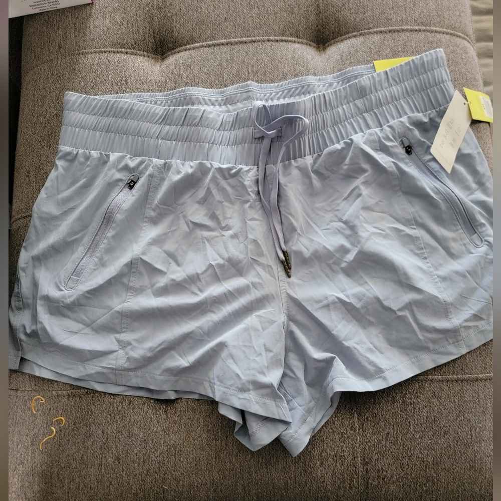NWT All In Motion Light Blue Drawstring Shorts Size XXL